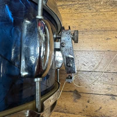 Vintage Zim-Gar Snare MIJ circa 1960s blue pearl with stand, case image 6