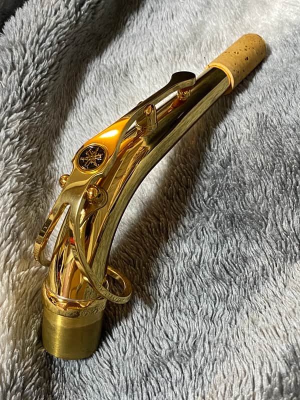 Yamaha YAS-62 replacement neck - retro design, gold lacquered image 1