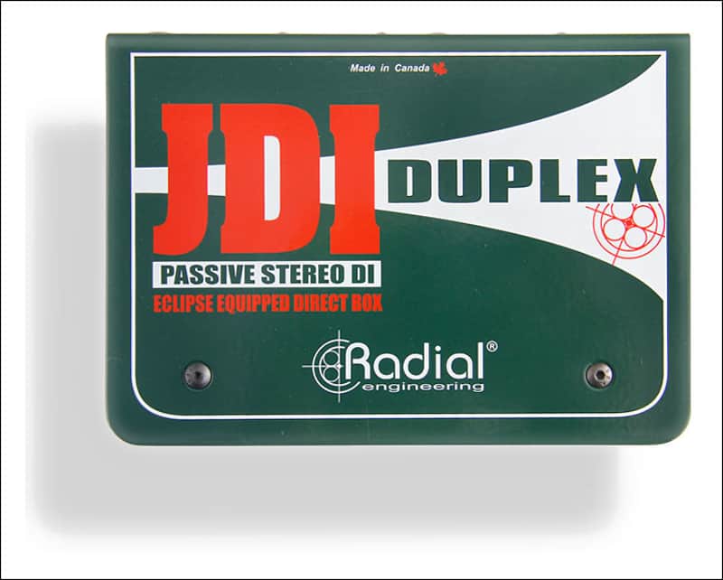Radial Engineering JDI Duplex Passive 2-Channel Dual Stereo DI Direct  Box image 1