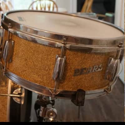 Pearl Stencil MIJ Gold Sparkle  Drum Set Kit image 6