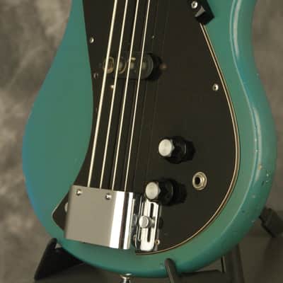 RARE 1960's Ampeg SSB-1 short scale Bass original TURQUOISE!!! image 6