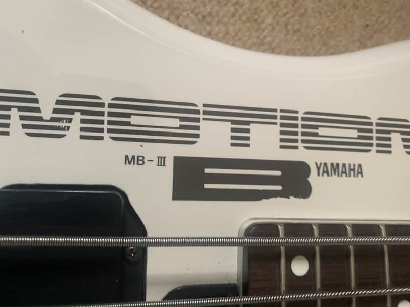 Yamaha Motion B MB-II White Electric Bass Guitar Taiwan | Reverb