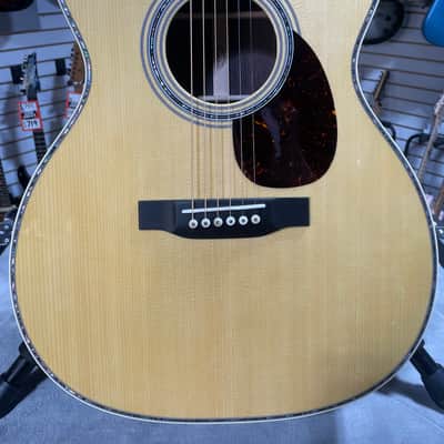 2025 Martin OM-45 Standard Series Acoustic Guitar- Natural w/ OHSC & PLEK*D #300 image 2