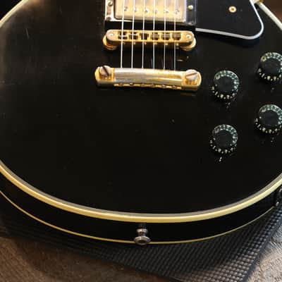 1976 Gibson Les Paul Custom 3-Pickup Black Beauty Electric Guitar Black Ebony + HSC image 5