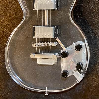 Unbranded Crystal Clear Acrylic Lucite Les Paul Clear image 12