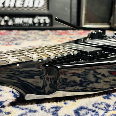 2015 Jackson Pro Series Phil Demmel Signature Demmelition King V - Made In Mexico - Black w/ Silver Bevels image 9