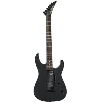 Used Jackson JS Series Dinky JS11 - Gloss Black w/Amaranth FB image 2