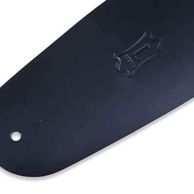 Levy's 3 1/2" Chrome-Tan Leather Bass Strap, Black image 3