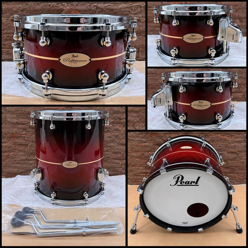Pearl Reference One 5-Piece Drum Kit #836 Red Glass – Brand New – 20/10/12/16 + 13 Snare image 1