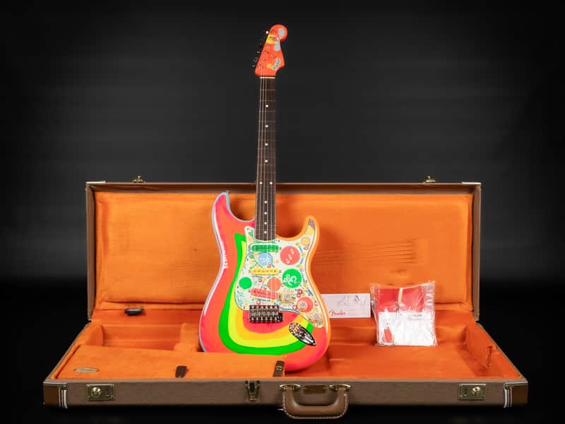2022 Fender Artist Series George Harrison Signature Rocky Stratocaster - Sonic Blue / Custom Art | Limited Edition 1 / 1.000 Beatles Collector's Condition | CoA OHSC
