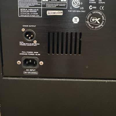 Gallien-Krueger MB115-II Ultra Light 200W 1x15" Bass Combo 2010s - Black image 7