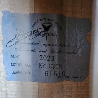 K Yairi KY CYTM (2023) Parlour Classical. "The Dominic Miller Guitar" image 14