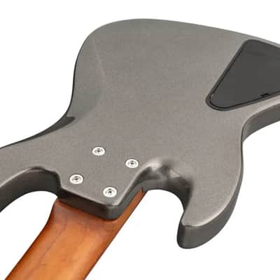 Sadowsky MetroExpress 21-Fret Vintage J/J Bass, Morado Fingerboard, 5-String - Solid Silver Metallic High Polish image 6