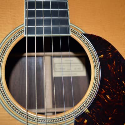 Santa Cruz 1990 D-28H 100 Yr. old Brazilian Rosewood German Spruce Master Grade Herringbone Binding image 13
