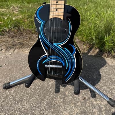G-Sharp OF-1 Travel Guitar, Three Tone Sunburst (g# tuning, comes w/ gig bag) image 11