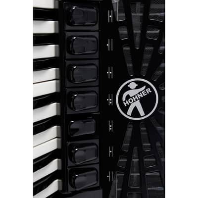 Hohner Bravo III 120 Accordion with Black Bellows Regular Red image 2