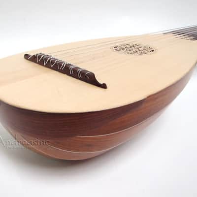 8-Course Travel Lute, Sheesham w/ Padded Gig Bag image 2