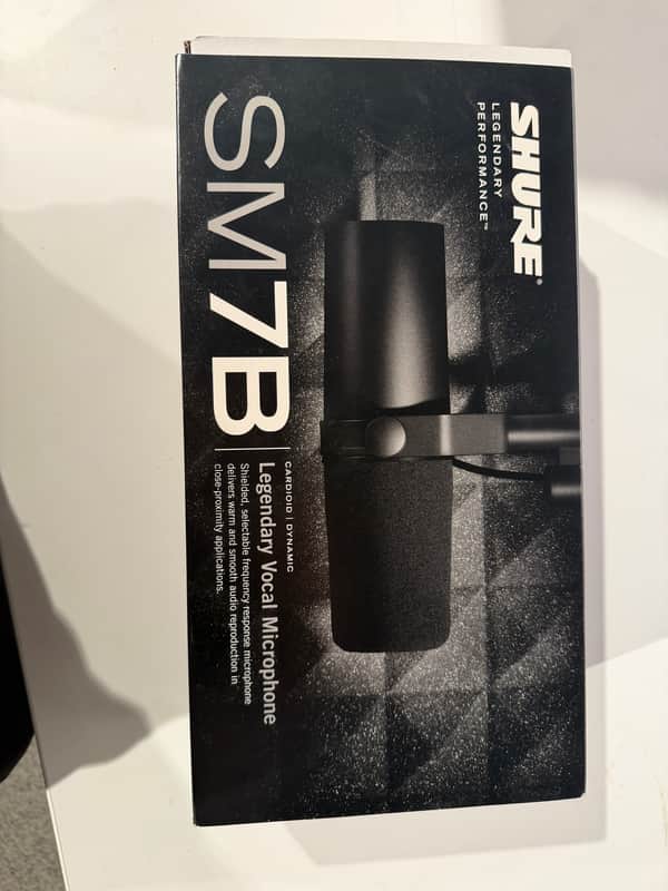 Shure SM7B Cardioid Dynamic Microphone 2001 - Present - Black image 1