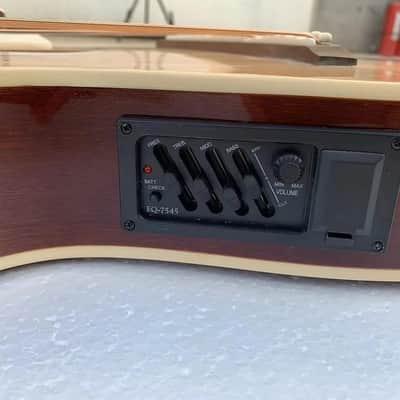 Custom 6+6+8 Strings Harp Guitar Double Necks with EQ Equalizer image 3