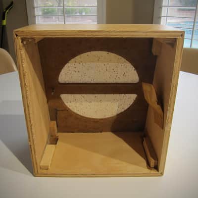 JENCO Speaker Cabinet 8" Vintage NOS Empty Cabinet Only Circa-1950s-1960s-Brown with Splatter Grill Cloth image 13