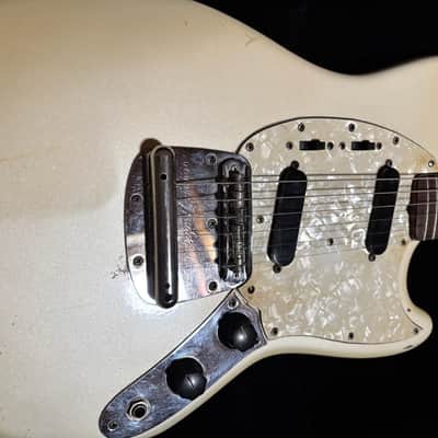 Fender Mustang 1973 - Blonde (White) image 3