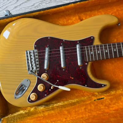 1980s Chandler San Francisco Joe Perry Stratocaster Natural Lipstick Pickups Hard Case image 9