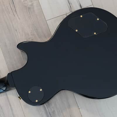 AIO SC77 Left Handed Electric Guitar - Solid Black *Cream Inlay w/SKB-56 Hard Case imagen 14