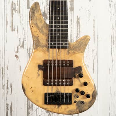 Manghini M3 6-String Bass - Buckeye Burl Top image 1