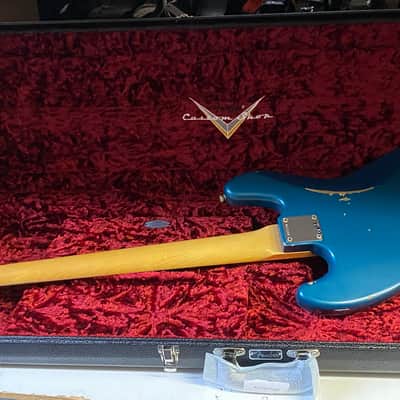 NEW Old Stock! 2022 Fender Custom Shop '60 Jazz Bass Relic - Ocean Turquoise - 9.6 lbs - Authorized Dealer - R121248 image 7