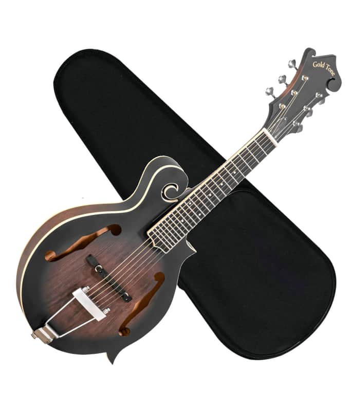 GOLD TONE F-6 F-style 6-string acoustic electric mandolin GUITAR w/ CASE new image 1