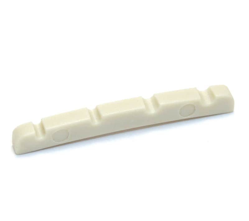 PQ-1204-00 Graph Tech White Tusq 1-5/8" Slotted Nut for Fender Precision/P Bass® image 1