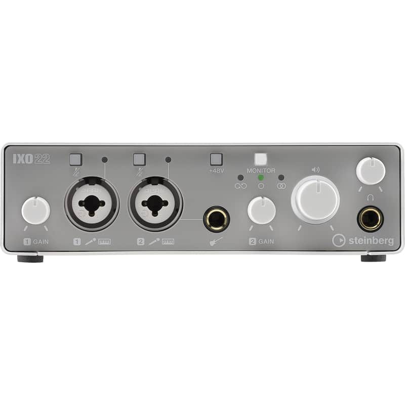 Steinberg IXO22 2 x 2 USB 2.0 Audio Interface with Two Mic Preamps - White image 1