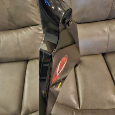 Dean Michael Amott Tyrant Battle Axe RARE Dave Mustaine flying V *UPGRADES Seymour Duncan black winter pickups image 20