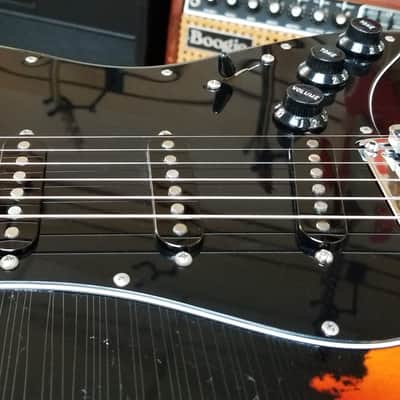 used Suhr Classic S Antique Pro in Black over 3 Tone Sunburst, Very Good Condition with Gig Bag & Paperwork image 14