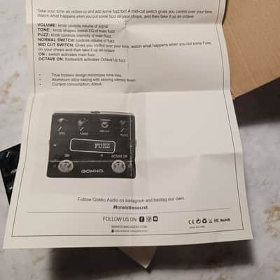 ~Gokko Octave Fuzz Pedal - Black With Box~ image 4