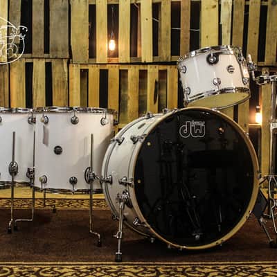 DW Performance Gloss White DrumSet 14x24, 9x12, 16x16 (video demo) image 1