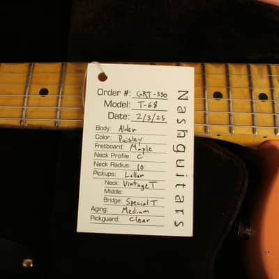 Nash T-68 PSLY Pink Paisley Lollar Pickups GRT-550 image 13