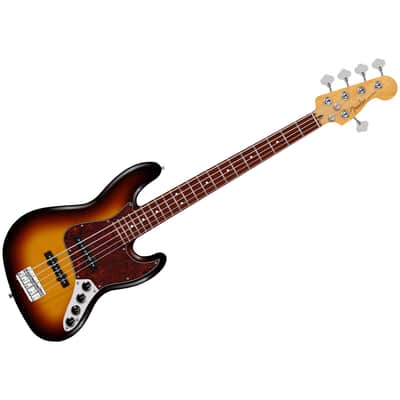 Player II Modified Active Jazz Bass V Rosewood 3 Color Sunburst Fender image 1