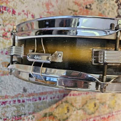 Ludwig No. 905 Jazz Combo 13x3" 6-Lug Piccolo Snare - Black/Gold Duco - Nickel Hardware 1966 image 14