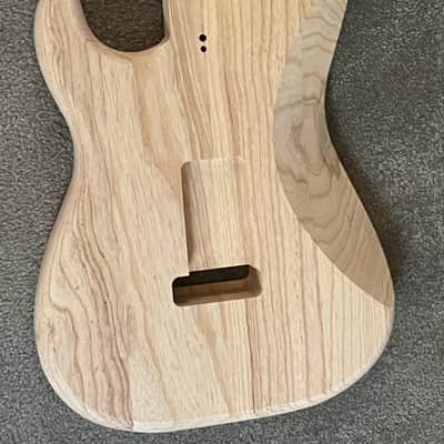 Fender American Reissue style 70s Stratocaster guitar body unfinished ash image 6