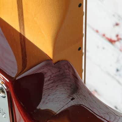 Fender - 2019 Rarities Flame Ash Top Stratocaster Electric Guitar - Plasma Red Burst - with OHSC - x0763 - USED (MMM-110207) image 14