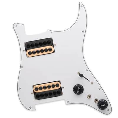 DOUBLE HUMBUCKER SPLIT COIL LOADED PICKGUARD STRATS image 2