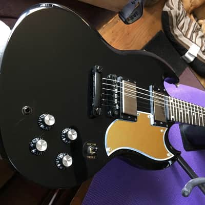WD Music Epiphone G400 G-400 SG Pickguard Half Face Gold Mirror Made in USA 2018 Gold Mirror image 5