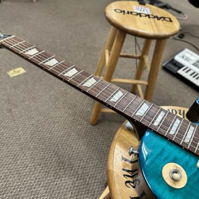 2017 Gibson Les Paul Studio Deluxe IV Caribbean Night w/ Case image 7