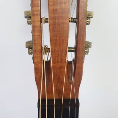Antique Vintage 1930s Regal Parlor Guitar Project Scenic Floral Stencil Washburn Ditson Original Cloth Latch Case image 8
