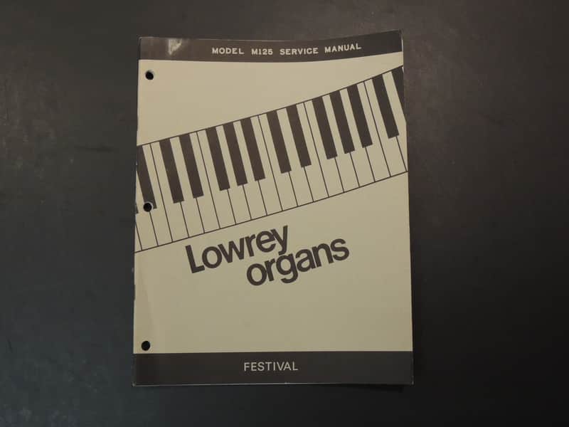 Lowrey Model M125 Service Manual