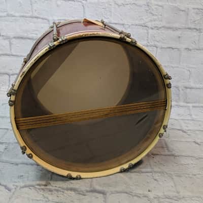 Vintage Ludwig Crimson Marching Snare 16 x 10.5 image 8