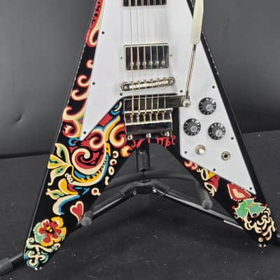 Epiphone Jimi Hendrix "Love Drops" Flying V (Incl. Hard Case)Ebony image 1