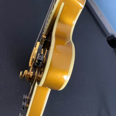 Video! Unreleased 1993 Gibson R+D Chet Atkins Country Gentleman 100th Anniversary 1994 - All Gold w/ Diamond Headstock + Block Inlays image 21