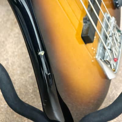Fender Precision Bass Lyte 4-String mid-90s Electric Guitar Sunburst+Extras MIJ image 8